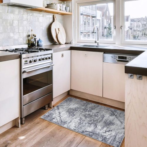 Taleta Moonlit Grey Vintage Bodenmatte für den Innenbereich, 120 x 170 cm