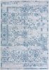 Taleta Barley Indoor-Bodenteppich mit blauem Blumenmuster im persischen Stil, 120 x 170 cm