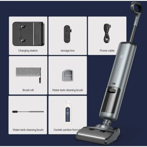 OSOTEK H200 3-in-1 Akku-Staubsauger und Wischmopp – Intelligenter Bodenreiniger mit LED-Licht und Selbstreinigungsfunktion