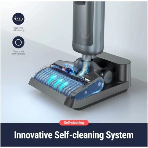 OSOTEK H200 3-in-1 Akku-Staubsauger und Wischmopp – Intelligenter Bodenreiniger mit LED-Licht und Selbstreinigungsfunktion