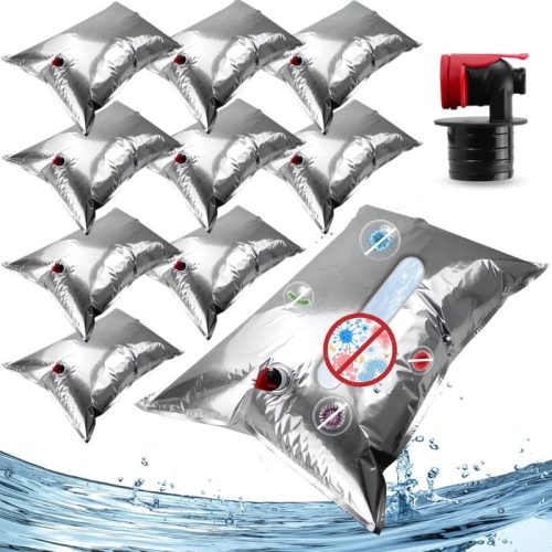 Foinwer Wiederverwendbares, reißfestes Wasseraufbewahrungsbeutel-Set, 30 l x 10 Stück