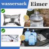 Foinwer Wiederverwendbares, reißfestes Wasseraufbewahrungsbeutel-Set, 30 l x 10 Stück