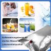 Foinwer Wiederverwendbares, reißfestes Wasseraufbewahrungsbeutel-Set, 30 l x 10 Stück