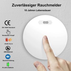 Xindum Rauchmelder 5er-Pack - Weiß