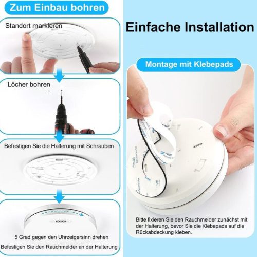 Xindum Rauchmelder 5er-Pack - Weiß