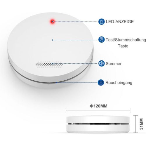 Xindum Rauchmelder 1 Stück - Weiß