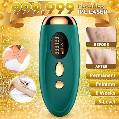 IPL-Haarentfernungsgerät für zu Hause (Smaragdgrün – Bronze)