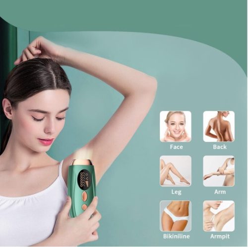 IPL-Haarentfernungsgerät für zu Hause (Smaragdgrün – Bronze)