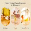 OTE Tragbare Getränkemaschine – mit 20 Stück CO2-Kartusche, silberfarben, 450 ml