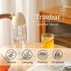 OTE Tragbare Getränkemaschine – mit 20 Stück CO2-Kartusche, silberfarben, 450 ml
