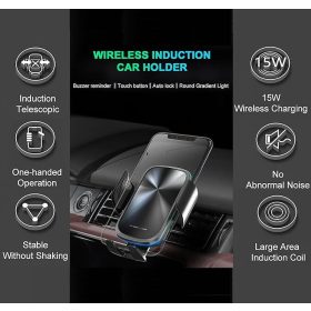 Qi-Wireless-Autoladegerät und Telefonhalter