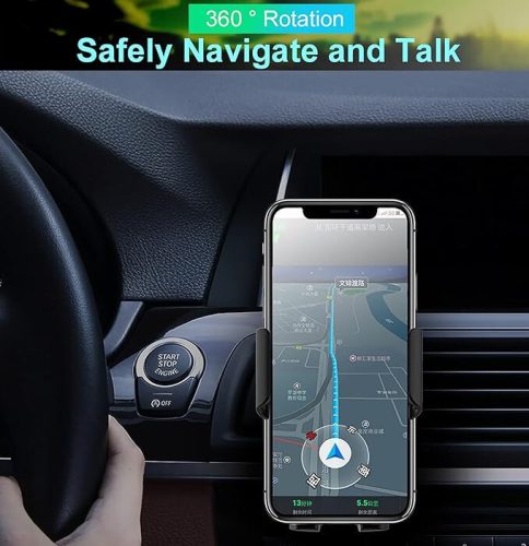 Qi-Wireless-Autoladegerät und Telefonhalter