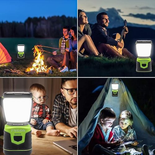 Pngos LED tragbare Campinglampe mit Akku 1000 Lumen (grün)