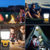 Pngos LED tragbare Campinglampe mit Akku 1000 Lumen (Orange)