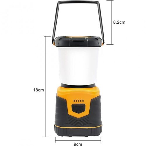 Pngos LED tragbare Campinglampe mit Akku 1000 Lumen (Orange)