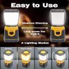 Pngos LED tragbare Campinglampe mit Akku 1000 Lumen (Orange)