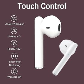   Ture kabellose Bluetooth-Kopfhörer mit Geräuschunterdrückung (weiß)