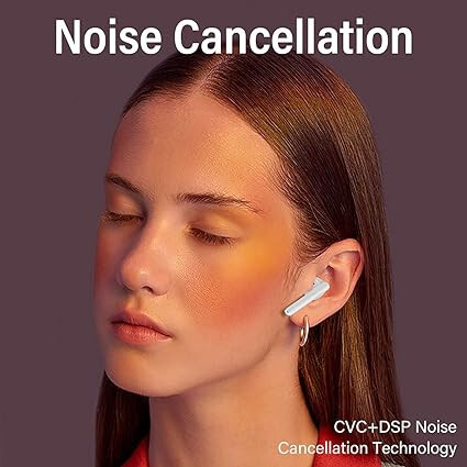 Ture kabellose Bluetooth-Kopfhörer mit Geräuschunterdrückung (weiß)