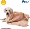 Dono Soft Haustier- und Sofabezug, 3Stück, Weiß/Grau/Braun, L105 x 72 cm