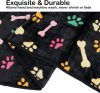 Dono Soft Haustier- und Sofabezug 3 Stück Schwarz M 76x52cm