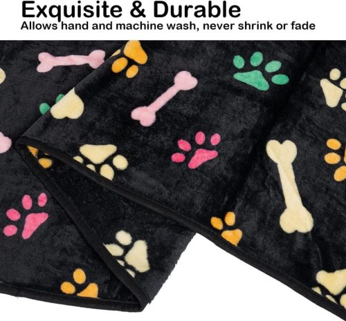 Dono Soft Haustier- und Sofabezug 3 Stück Schwarz M 76x52cm
