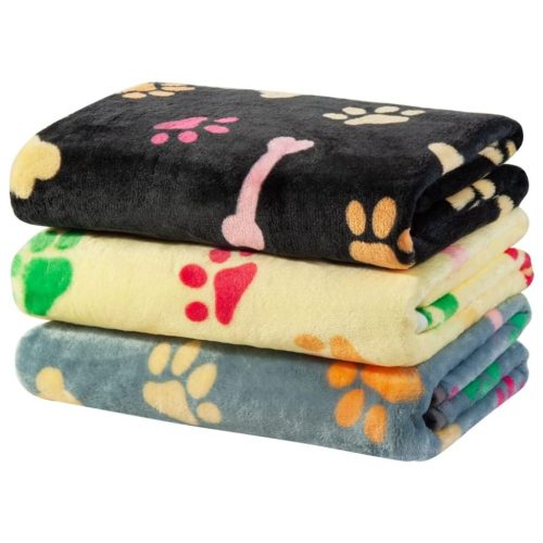 Dono Soft Haustier- und Sofabezug 3 Stück Schwarz/Gelb/Blau M 76x52cm