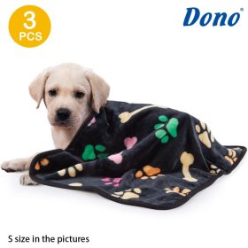   Dono Soft Haustier- und Sofabezug 3 Stück Schwarz/Gelb/Blau M 76x52cm