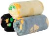 Dono Soft Haustier- und Sofabezug 3 Stück Schwarz/Gelb/Blau M 76x52cm