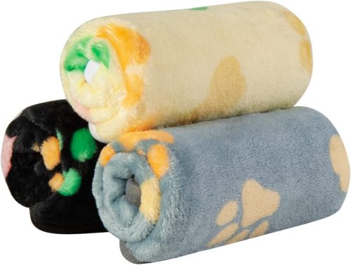 Dono Soft Haustier- und Sofabezug 3 Stück Schwarz/Gelb/Blau M 76x52cm