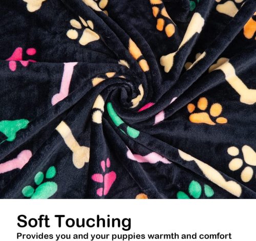 Dono Soft Haustier- und Sofabezug 3 Stück Schwarz/Gelb/Blau M 76x52cm