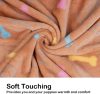 Dono Soft Haustier- und Sofabezug 3 Stück Weiß/Grau/Braun M 76x52cm
