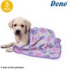 Dono Soft Haustier- und Sofabezug 3 Stück Weiß/Lila/Braun M 76x52cm