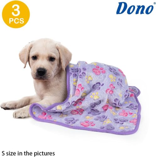 Dono Soft Haustier- und Sofabezug 3 Stück Weiß/Lila/Braun M 76x52cm