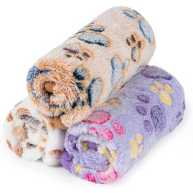   Dono Soft Haustier- und Sofabezug, 3Stück, Weiß/Lila/Braun, L105 x 72 cm