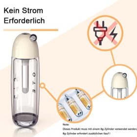   OTE Tragbare Getränkemaschine – mit 20 CO2-Kartuschen, Pink, 450 ml
