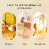 OTE Tragbare Getränkemaschine – mit 20 CO2-Kartuschen, Pink, 450 ml