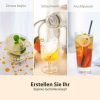 OTE Tragbare Getränkemaschine – mit 20 CO2-Kartuschen, rot, 450 ml