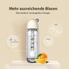 OTE Tragbare Getränkemaschine – mit 20 CO2-Kartuschen, gelb, 450 ml