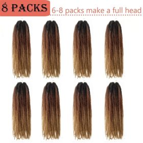   Blux-Haarverlängerungen und geflochtene braune Ombre-Haarverlängerungen