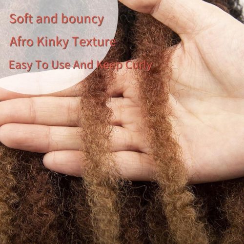 Blux-Haarverlängerungen und geflochtene braune Ombre-Haarverlängerungen