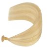 Blux-Haarverlängerungen und geflochtene braune Ombre-Haarverlängerungen