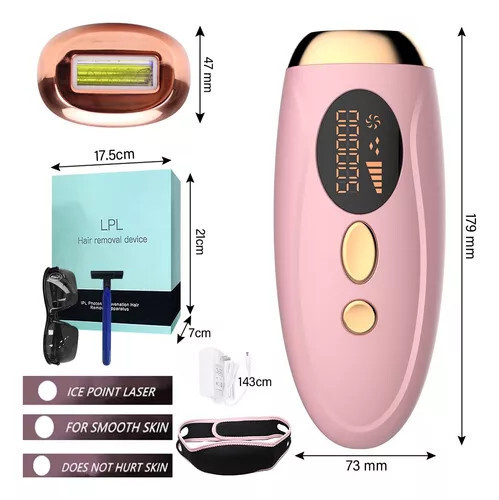 IPL-Haarentfernungsgerät für zu Hause (Rosa – Bronze)