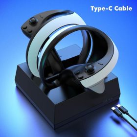   Mooroer PS VR2 Ladestation für Sony PS VR2 Sense Controller, Schwarz