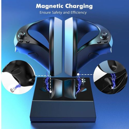 Mooroer PS VR2 Ladestation für Sony PS VR2 Sense Controller, Schwarz