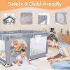 Tenckat Baby tragbarer Laufstall mit Haustiermatratze 130x130x68cm