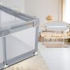 Tenckat Baby tragbarer Laufstall mit Haustiermatratze 130x130x68cm