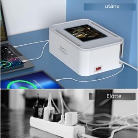 Redagod Stromverteiler mit Kabelmanagementbox, Weiß