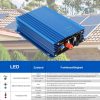 ARCELI 500 W 12 V netzgekoppelter Solar-Wechselrichter – MPPT-Mikro-Wechselrichter, PV-Wechselrichter (blau)