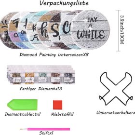 Diamond Painting Untersetzer – Kreatives DIY Set