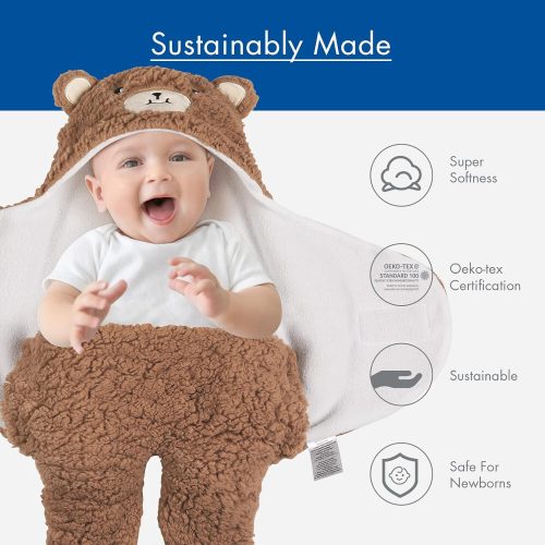 Soarwg Kids Babywindel 0-6 Monate (Braun und Weiß)